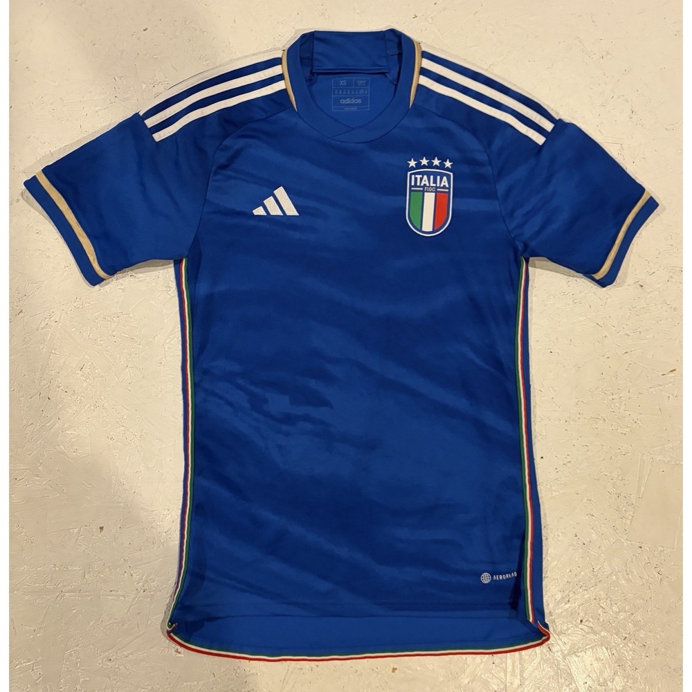 Adidas 2023/24 Authentic Italy National Team Soccer Jersey HS9895 Men's Size XS